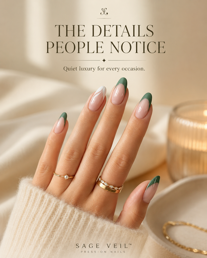 Sage Veil™ Press-On Nails
