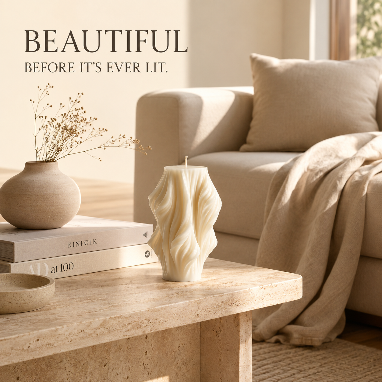 Ivory Cascade™ Candle