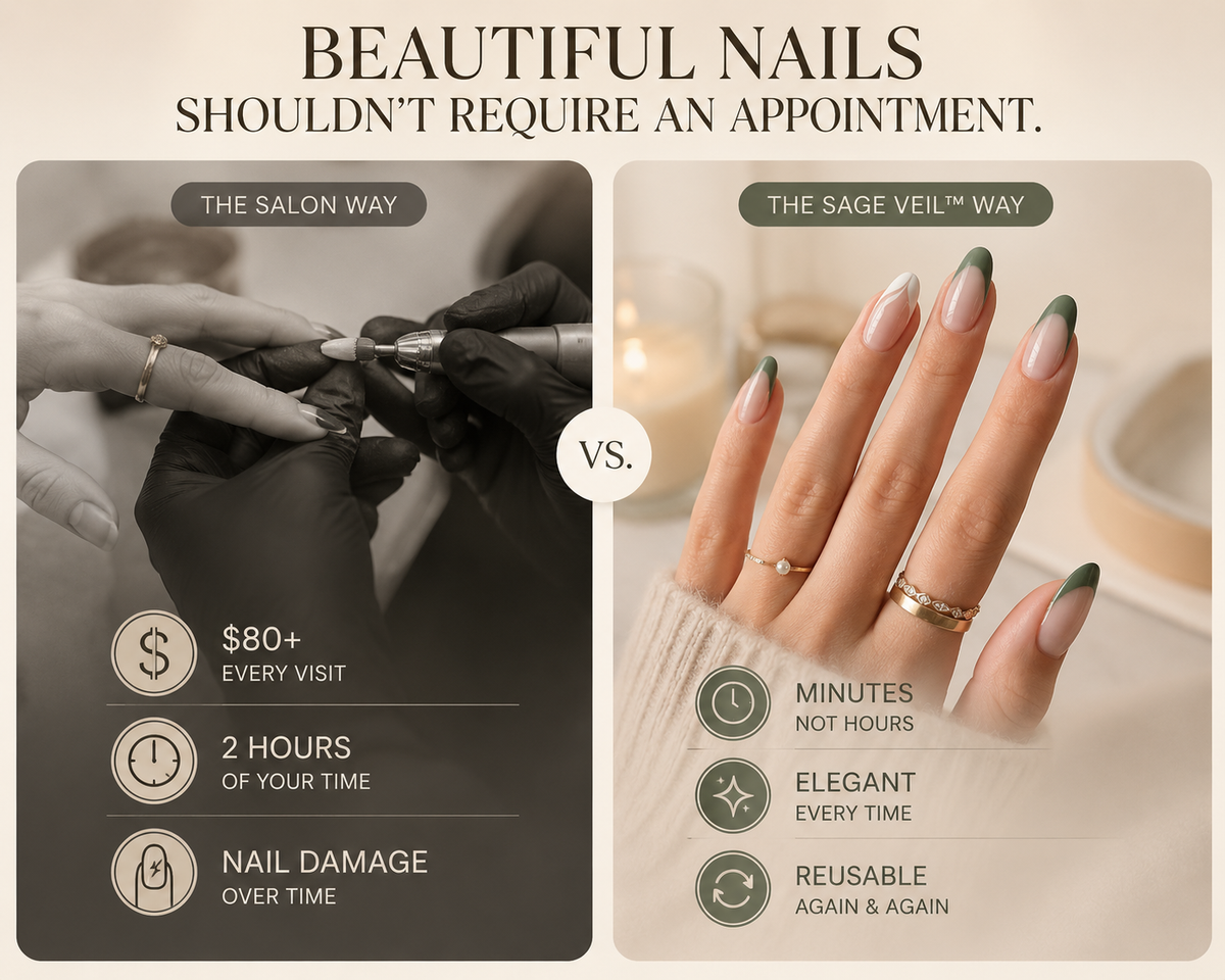 Sage Veil™ Press-On Nails