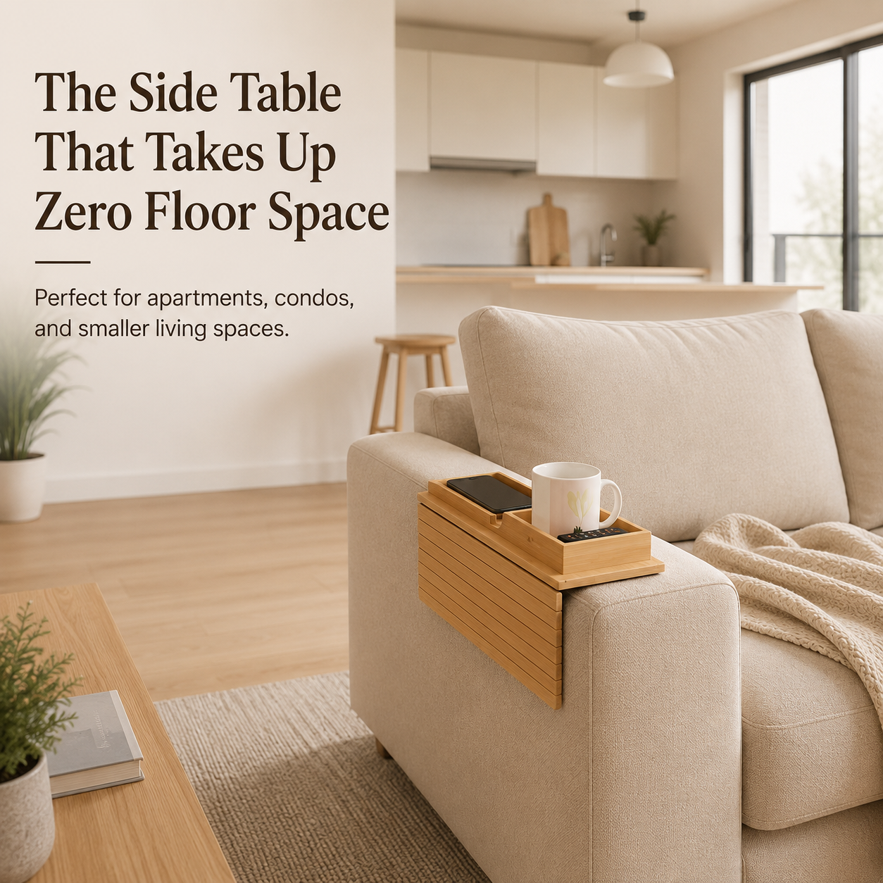 LoungeDock™ Sofa Armrest Tray