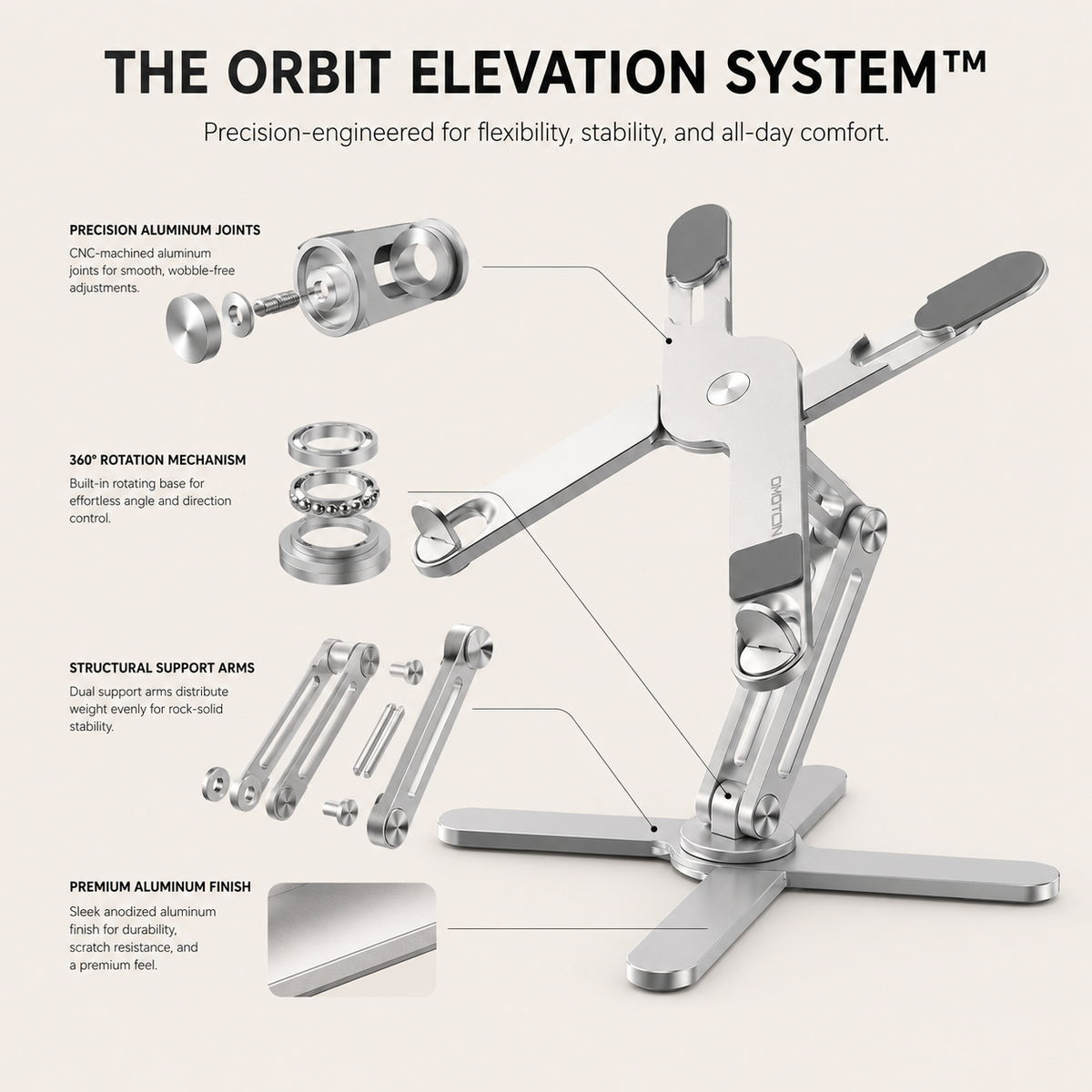 OrbitStand™ Rotating Laptop Stand