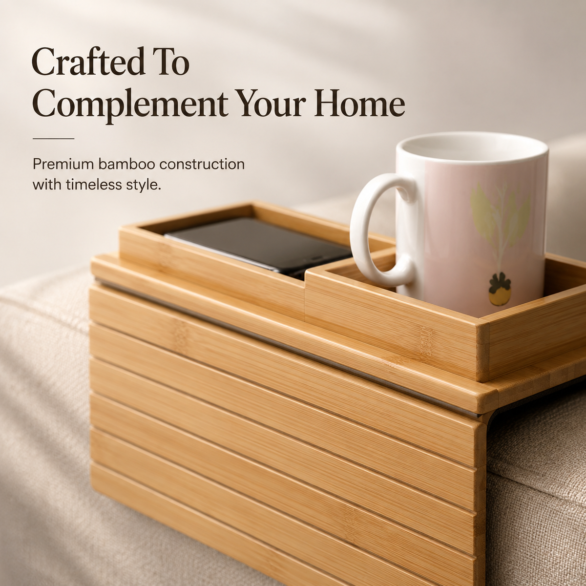 LoungeDock™ Sofa Armrest Tray