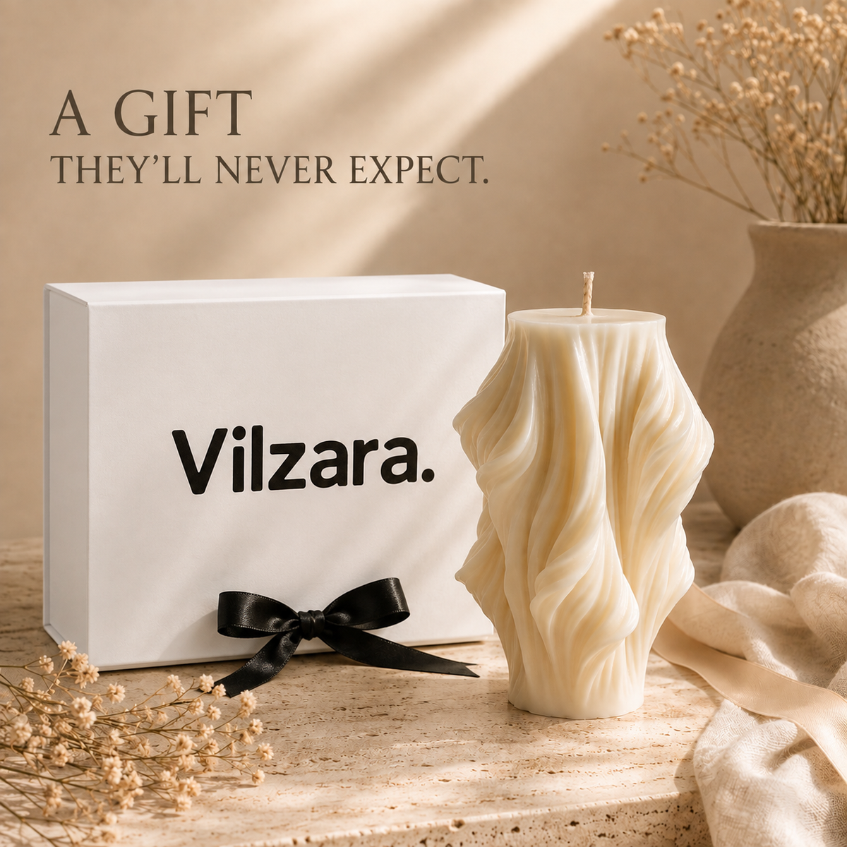 Ivory Cascade™ Candle