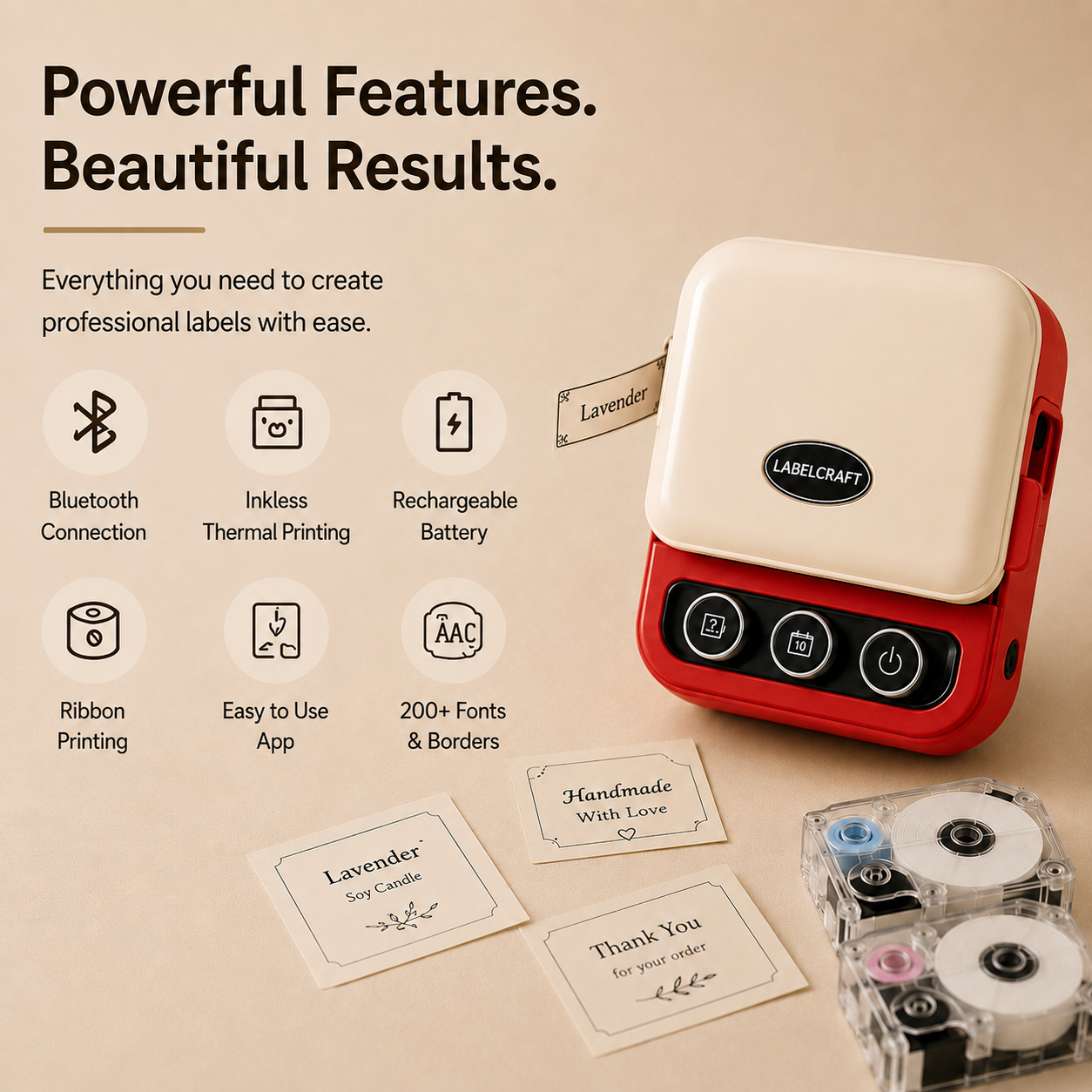 LabelCraft™ Bluetooth Label Printer