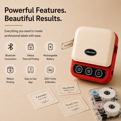 LabelCraft™ Bluetooth Label Printer