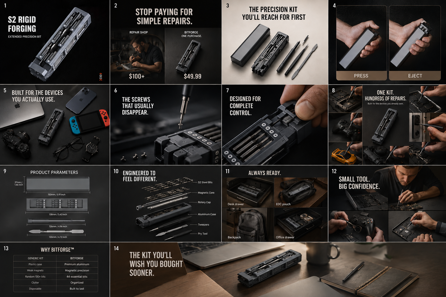 BitForge™ 44-in-1 Screwdriver Kit