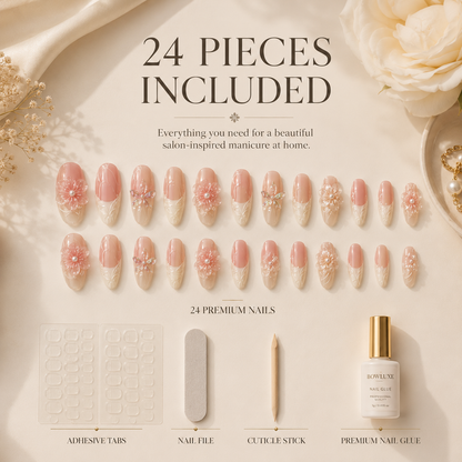 Ivory Bloom™ Press-On Nails