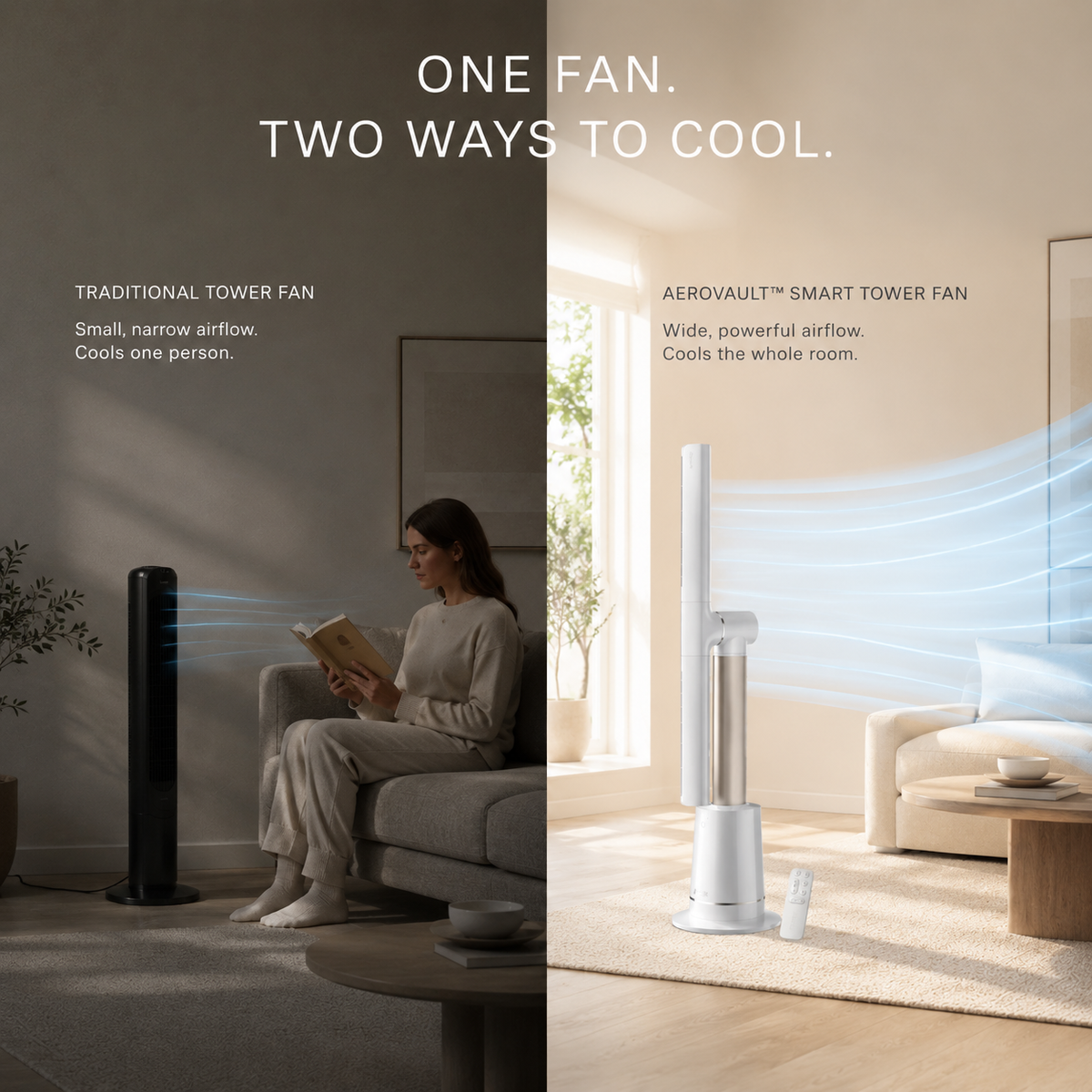 AeroVault™ Smart Tower Fan