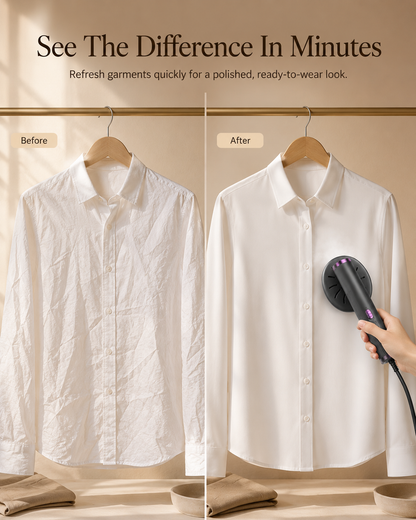 SteamLux™ Travel Fabric Steamer