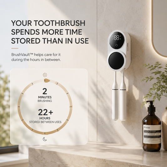 BrushVault™ UV Toothbrush Sanitizing Case