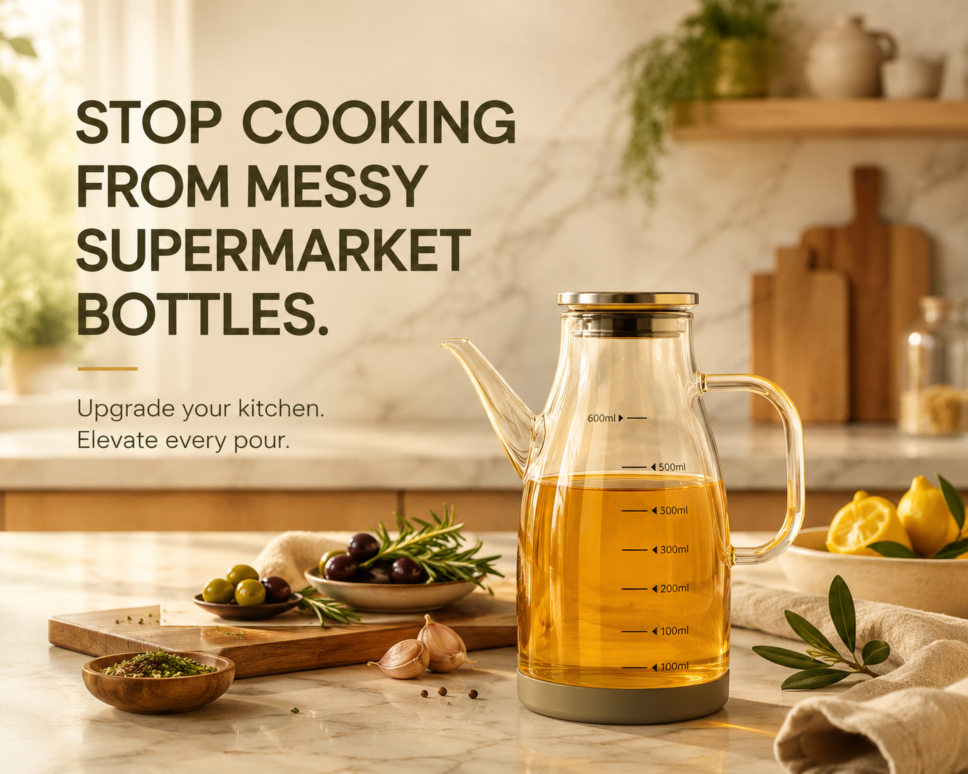 PurePour™ Glass Oil Dispenser