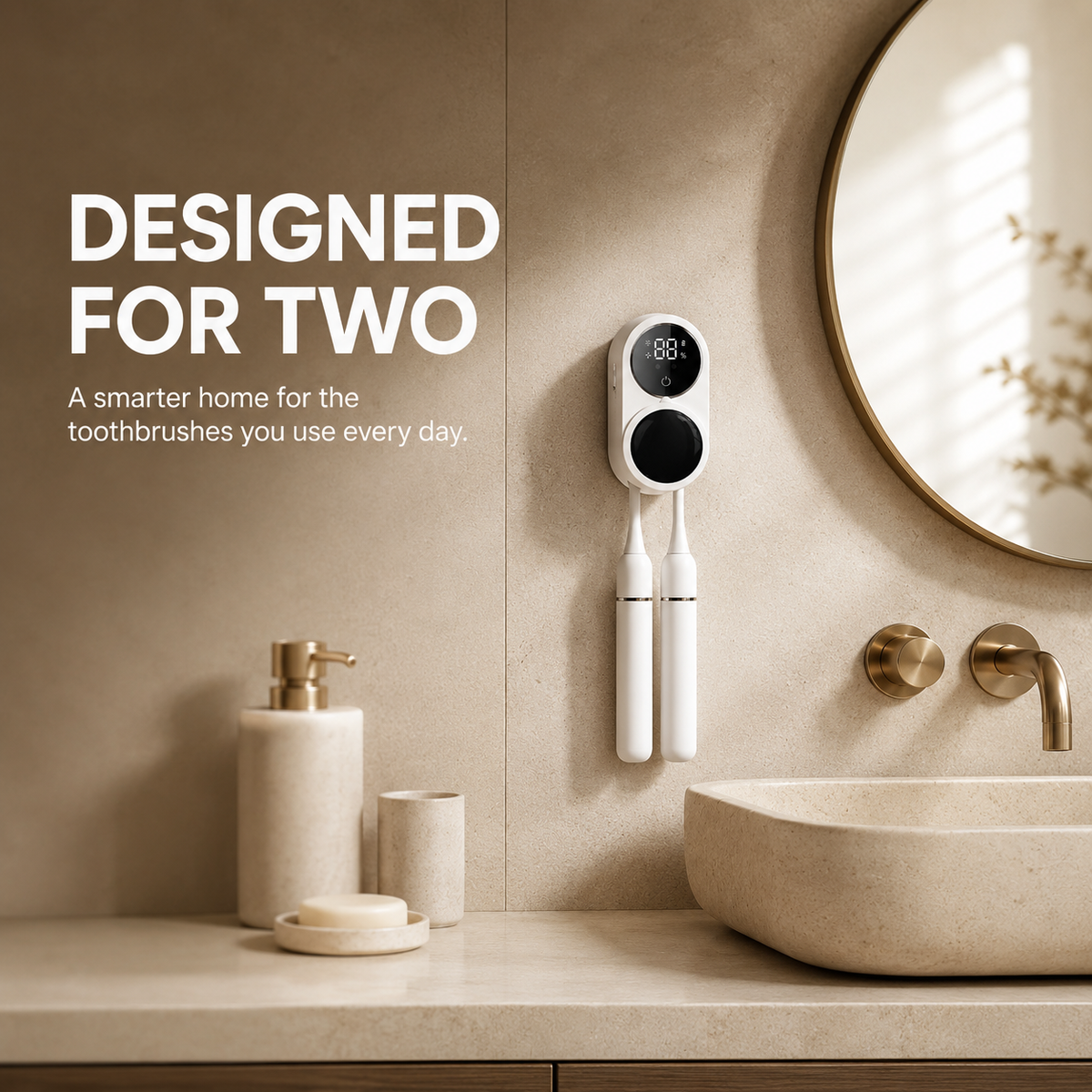 BrushVault™ UV Toothbrush Sanitizing Case
